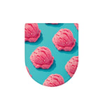 Pink Strawberry Ice Cream Print Toilet Lid Cover