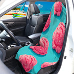 Pink Strawberry Ice Cream Print Waterproof Car Seat Cover