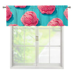 Pink Strawberry Ice Cream Print Window Valance