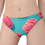 Pink Strawberry Ice Cream Print Women's Panties