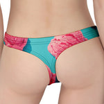 Pink Strawberry Ice Cream Print Women's Thong
