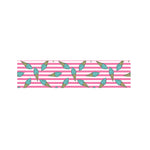 Pink Striped Ice Cream Pattern Print Bed Runner