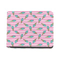 Pink Striped Ice Cream Pattern Print Bifold Wallet