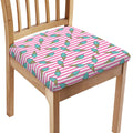Pink Striped Ice Cream Pattern Print Chair Cushion Cover