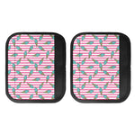 Pink Striped Ice Cream Pattern Print Handle Covers