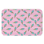 Pink Striped Ice Cream Pattern Print Indoor Door Mat