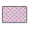 Pink Striped Ice Cream Pattern Print Kitchen Mat
