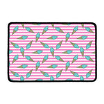 Pink Striped Ice Cream Pattern Print Kitchen Mat