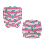 Pink Striped Ice Cream Pattern Print Office Chair Cover