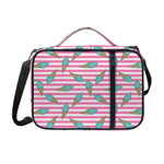 Pink Striped Ice Cream Pattern Print Shoulder Strap Bible Bag