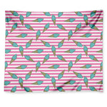 Pink Striped Ice Cream Pattern Print Tapestry