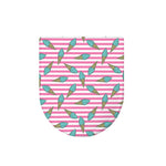 Pink Striped Ice Cream Pattern Print Toilet Lid Cover