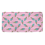 Pink Striped Ice Cream Pattern Print Towel
