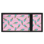 Pink Striped Ice Cream Pattern Print Trifold Wallet