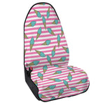 Pink Striped Ice Cream Pattern Print Waterproof Car Seat Cover