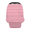 Pink Striped Pattern Print Baby Seat Cover