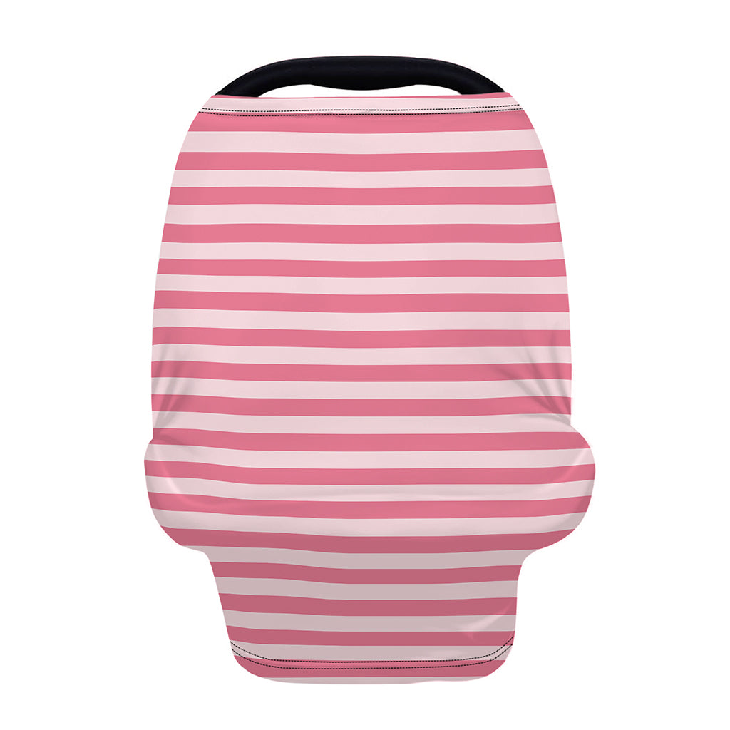 Pink Striped Pattern Print Baby Seat Cover