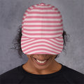 Pink Striped Pattern Print Baseball Cap