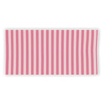 Pink Striped Pattern Print Beach Towel