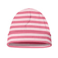 Pink Striped Pattern Print Beanie