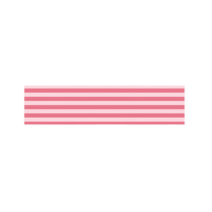 Pink Striped Pattern Print Bed Runner