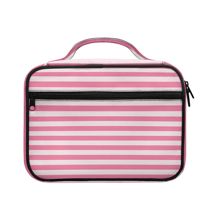 Pink Striped Pattern Print Briefcase Bible Bag
