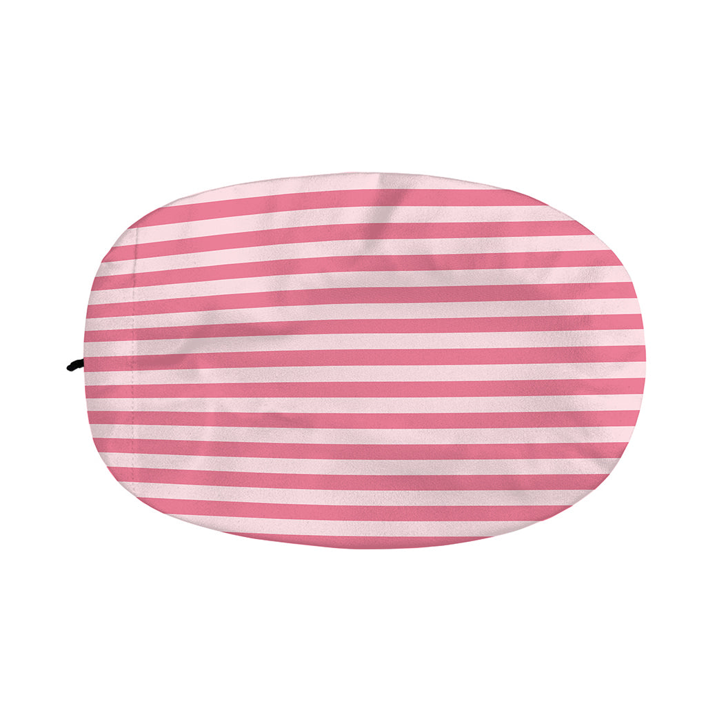 Pink Striped Pattern Print Car Side Mirror Covers