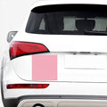 Pink Striped Pattern Print Car Sticker