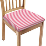 Pink Striped Pattern Print Chair Cushion Cover