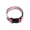 Pink Striped Pattern Print Dog Collar