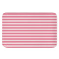 Pink Striped Pattern Print Indoor Door Mat