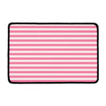 Pink Striped Pattern Print Kitchen Mat