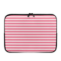 Pink Striped Pattern Print Laptop Sleeve