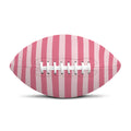Pink Striped Pattern Print Rugby Ball