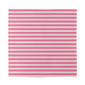 Pink Striped Pattern Print Silk Bandana