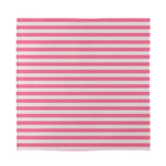Pink Striped Pattern Print Silk Bandana
