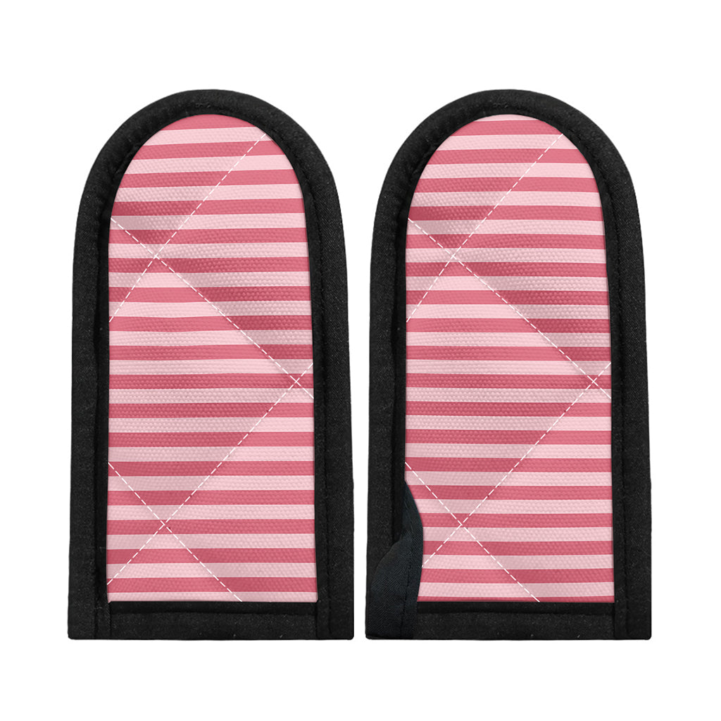 Pink Striped Pattern Print Skillet Handle Cover