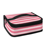 Pink Striped Pattern Print Small Lunch Bag