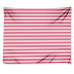 Pink Striped Pattern Print Tapestry