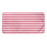 Pink Striped Pattern Print Towel