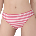 Pink Striped Pattern Print Women's Panties