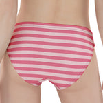 Pink Striped Pattern Print Women's Panties