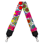 Pink Sugar Skull Pattern Print Bag Strap