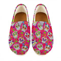 Pink Sugar Skull Pattern Print Casual Shoes