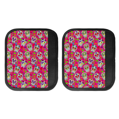 Pink Sugar Skull Pattern Print Handle Covers