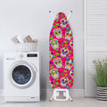 Pink Sugar Skull Pattern Print Ironing Board Cover
