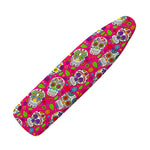 Pink Sugar Skull Pattern Print Ironing Board Cover