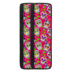 Pink Sugar Skull Pattern Print Refrigerator Handle Covers