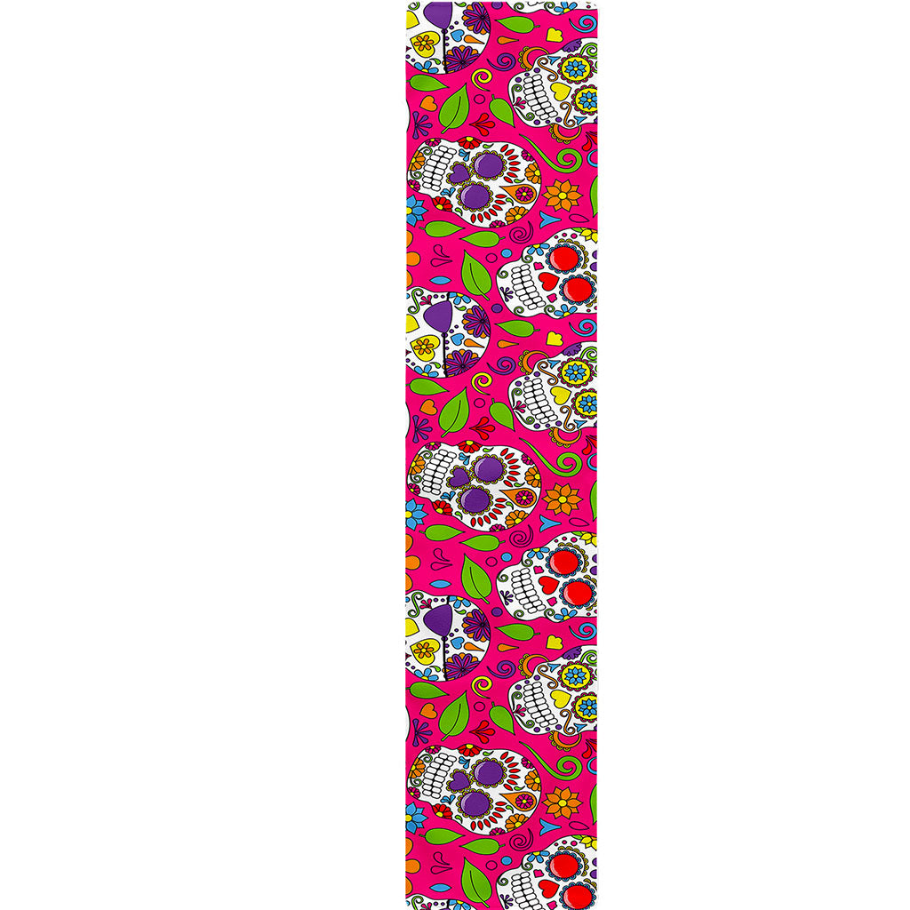 Pink Sugar Skull Pattern Print Table Runner