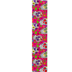 Pink Sugar Skull Pattern Print Table Runner